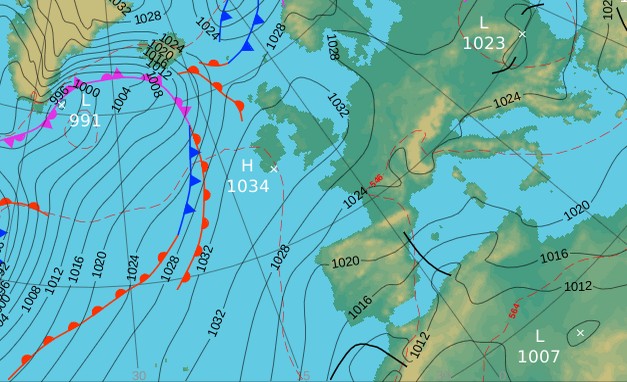 Lectura de mapas: Curso seco en febrero
