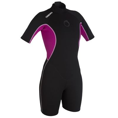 Traje corto femenino de neopreno de 1.5 mm (precio decathlon 2015: 17,95€)