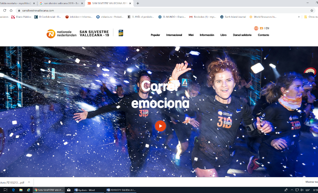 San Silvestre Vallecana. Carrera 2019