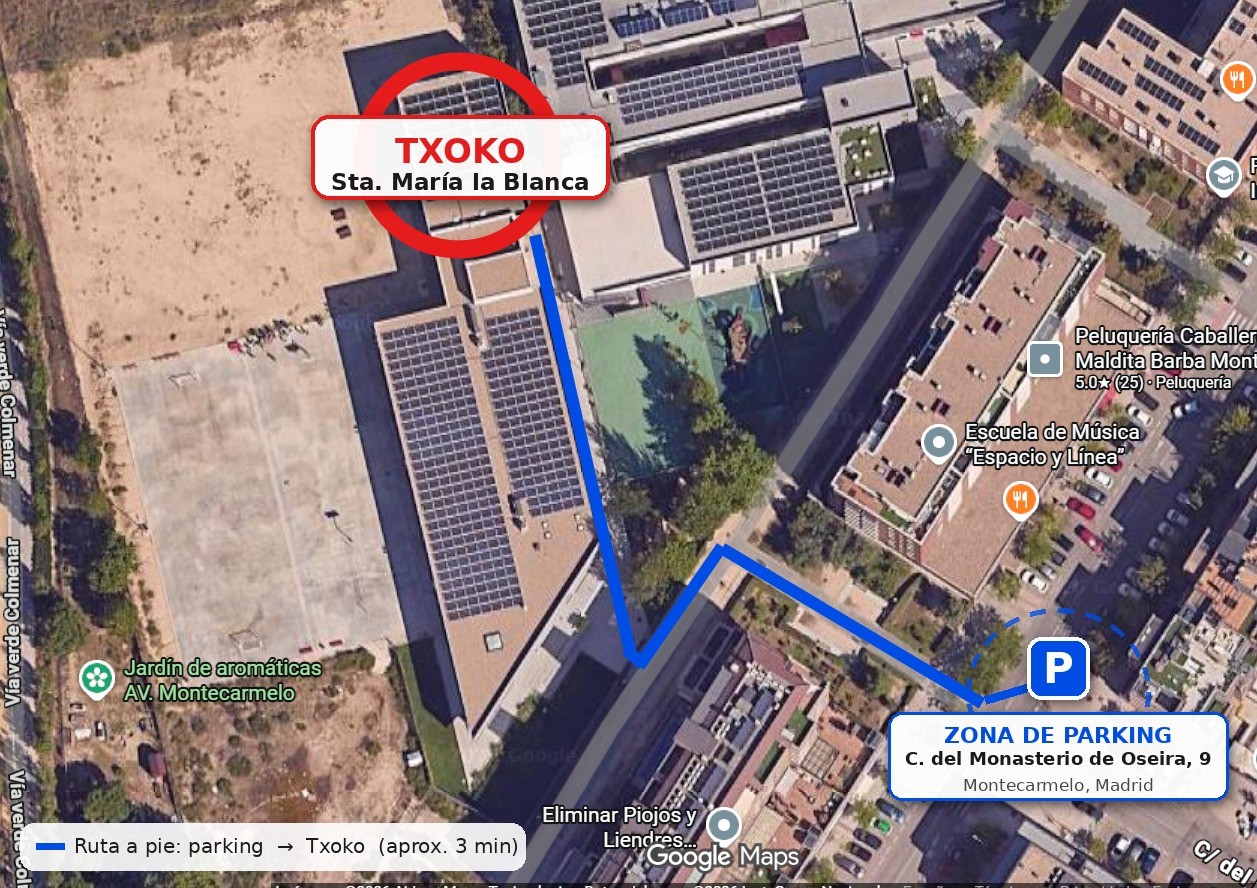 fiesta fin verano 2026, 4 sept TXOCO APARCAMIENTO